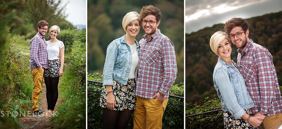 Engagement photos of a young couple in Bristol shot on the Downs near the Clifton Suspension Bridge