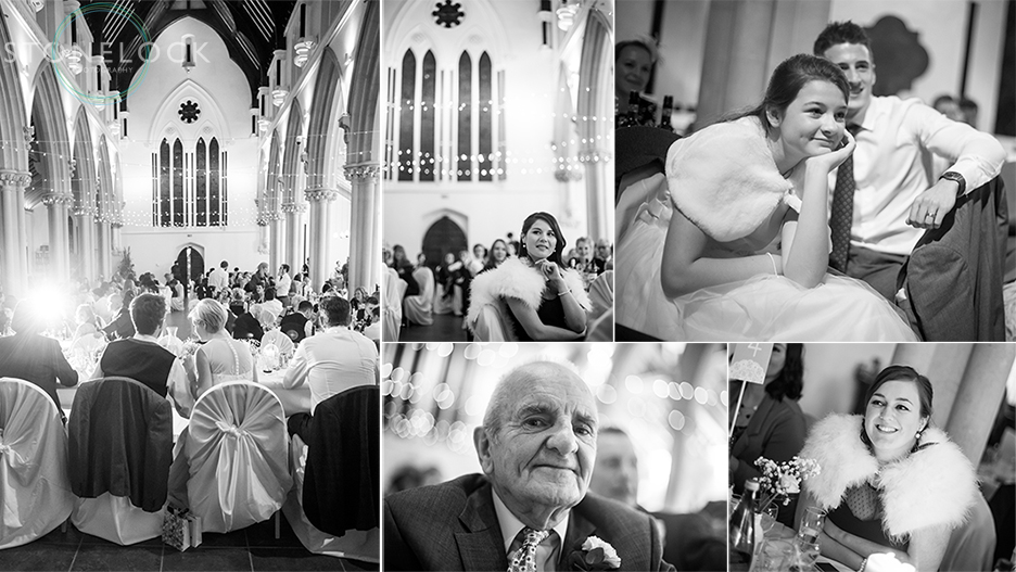 A wedding reception at St Mary Magdelene Church in Bristol