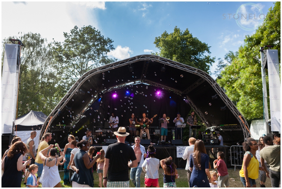 Mainstage at the Crystal Palace Overground Festival in Westow Park