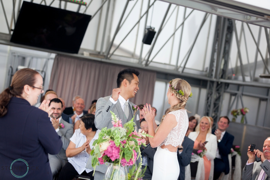 Wedding ceremony on The Deck at the National Theatre
