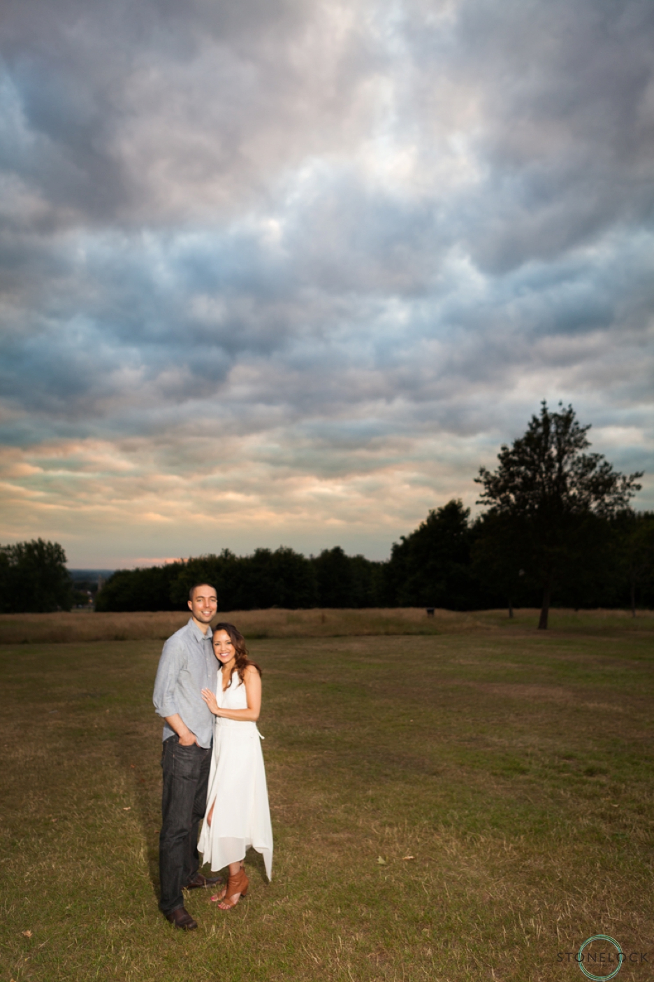 Golden Hour engagement photography on Streatham Common, South London