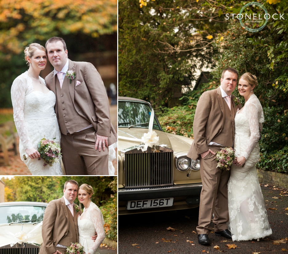 The bride and groom portraits at Warren House, Kingston