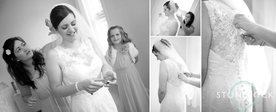 A Guide to Your Wedding Day Timeline: The Bride gets ready for her wedding