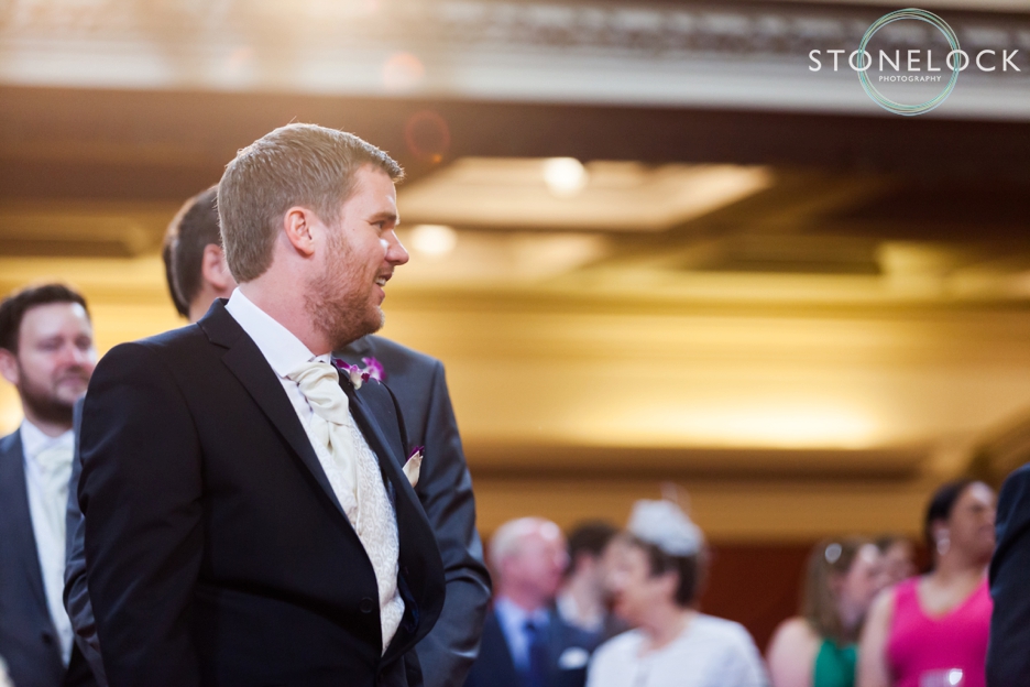 A Guide to Your Wedding Day Timeline: The Groom at the wedding ceremony