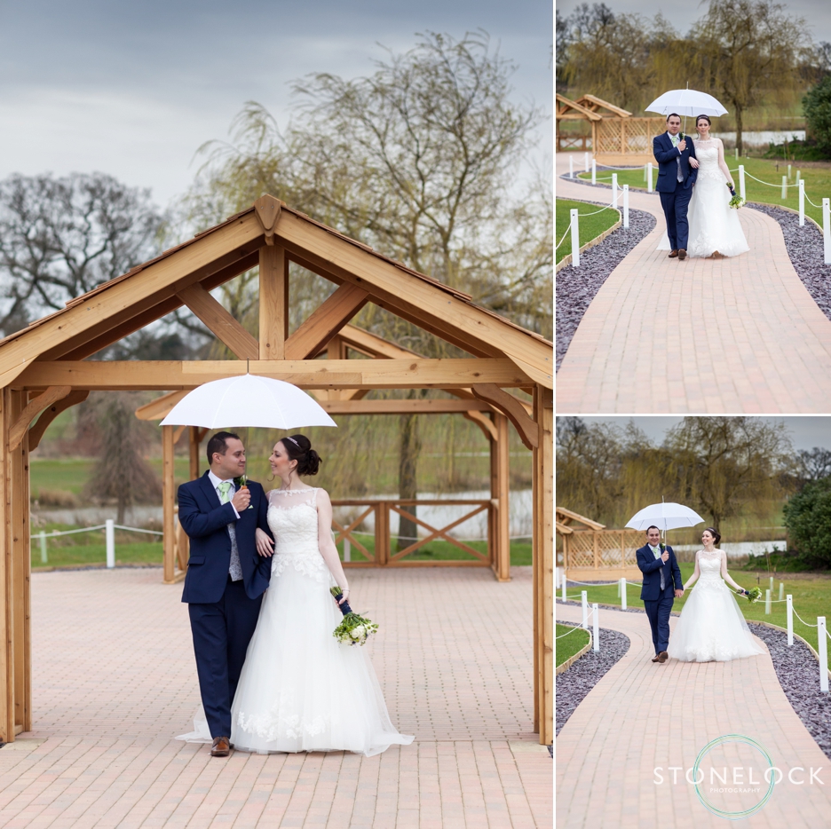 The Bride and Groom at Reigate Hill Golf Club 