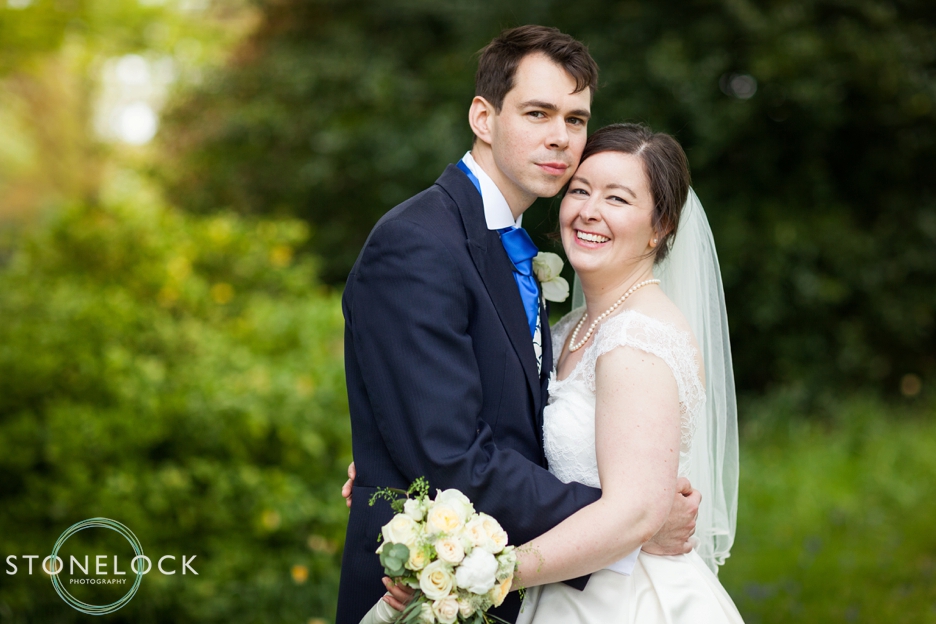 Bride and Groom wedding portraits at Pembroke Lodge in Richmond Park, London, wedding photography