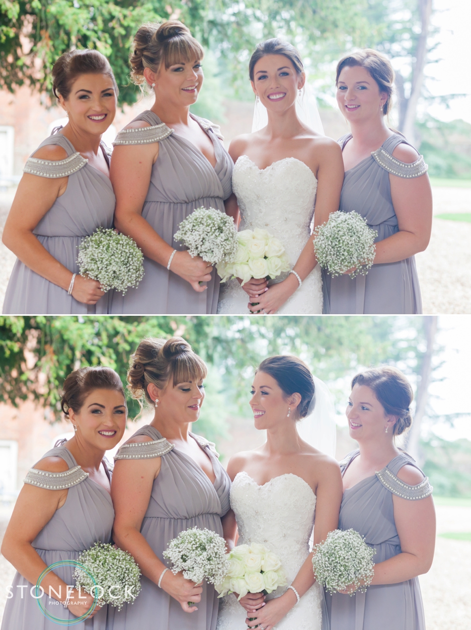 Farnham Castle, Surrey, Wedding photography, bride & her bridesmaids