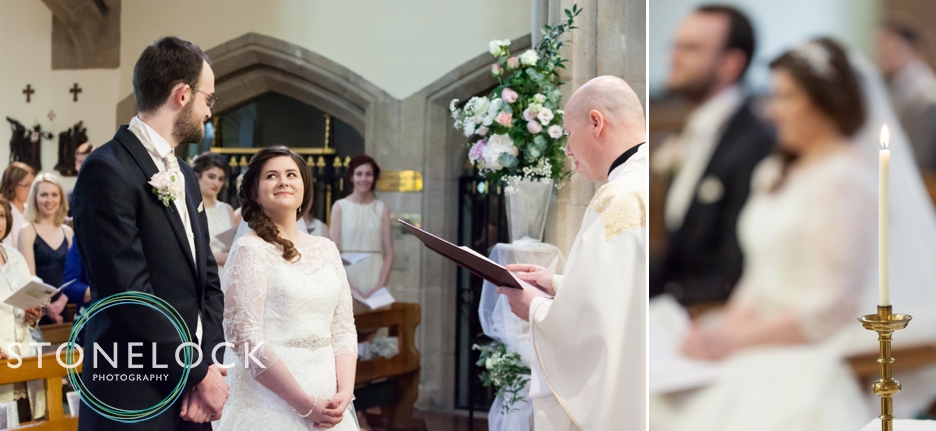 Wedding photography at St Georges Church in Wembley, London, the ceremony