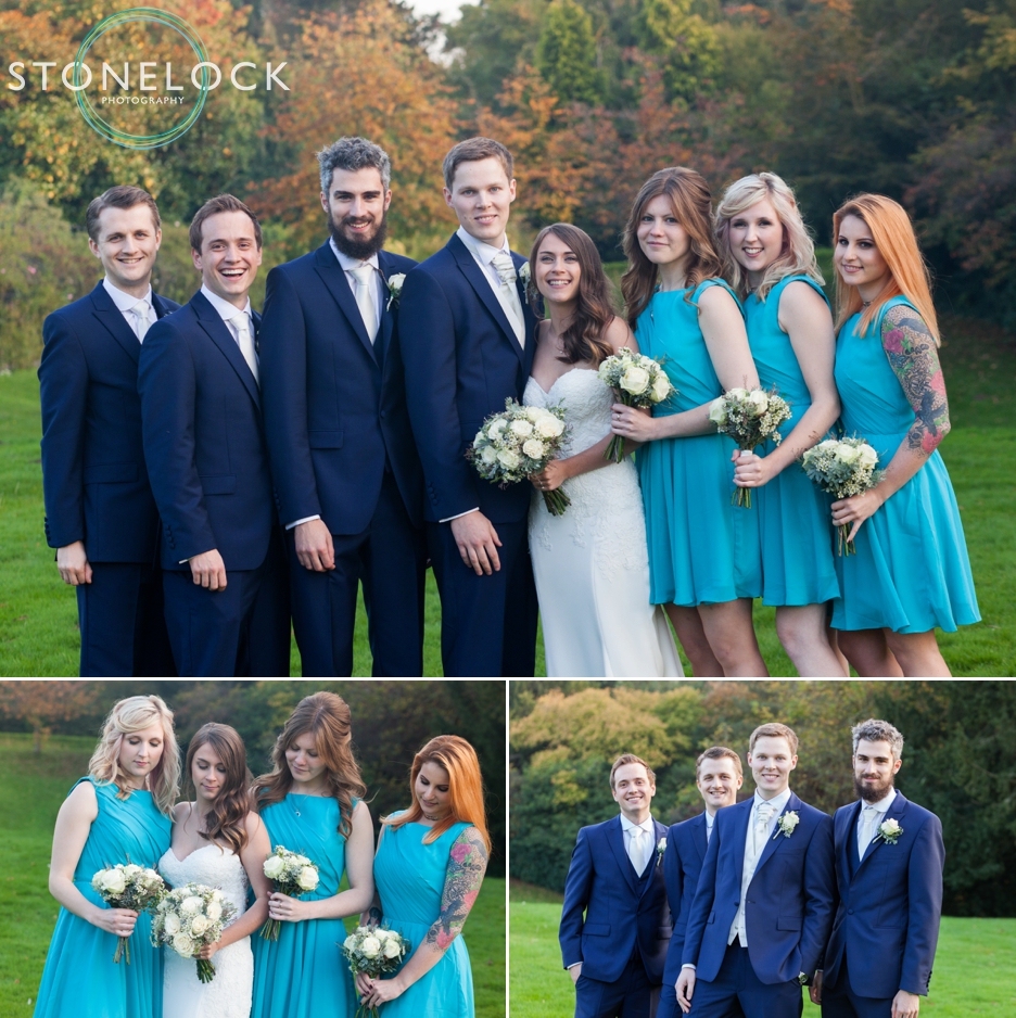 Bridal party at Nonsuch Mansions, Cheam, Surrey. Wedding Photography.