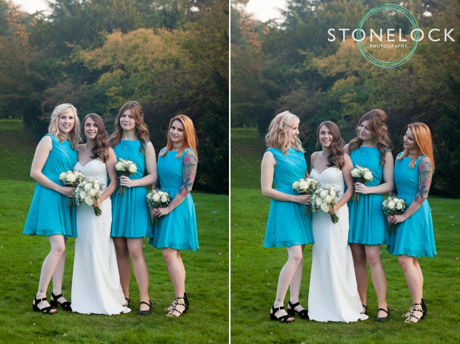 Bridal party at Nonsuch Mansions, Cheam, Surrey. Wedding Photography.