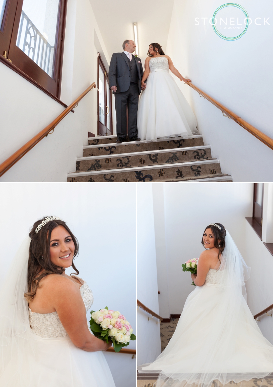 The bride and her father at Copthorne Effingham Park Hotel Surrey