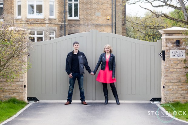An engagement photo shoot at home in Woking Surrey