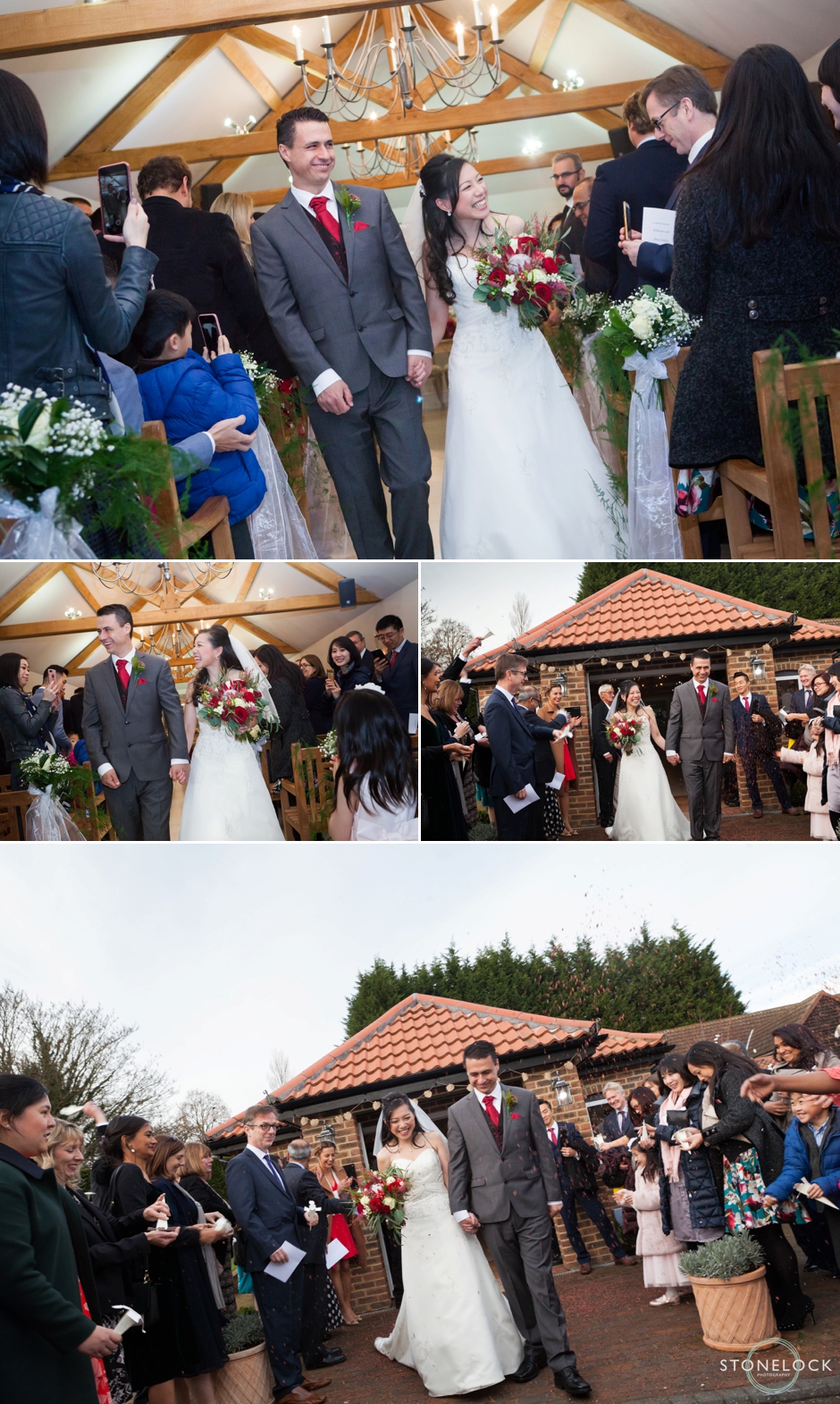 Oaks Farm, Croydon, Surrey, Winter wedding photography 