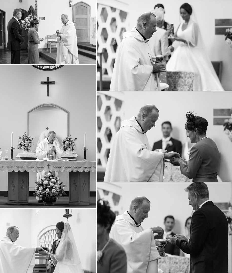 Wedding ceremony at St John's Church, Tadworth